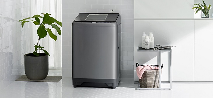 Máy giặt Hitachi sở hữu thiết kế sang trọng, hiện đại